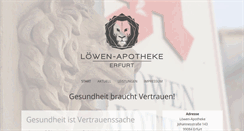 Desktop Screenshot of loewen-apotheke-erfurt.de
